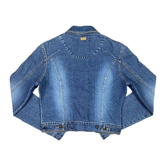 Vintage Y2K Women’s FUBU Cropped Denim Jacket - Size Large - Picture 8 of 11